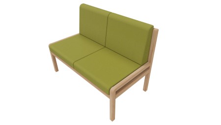 Banquette Noé 2 places sans accoudoirs